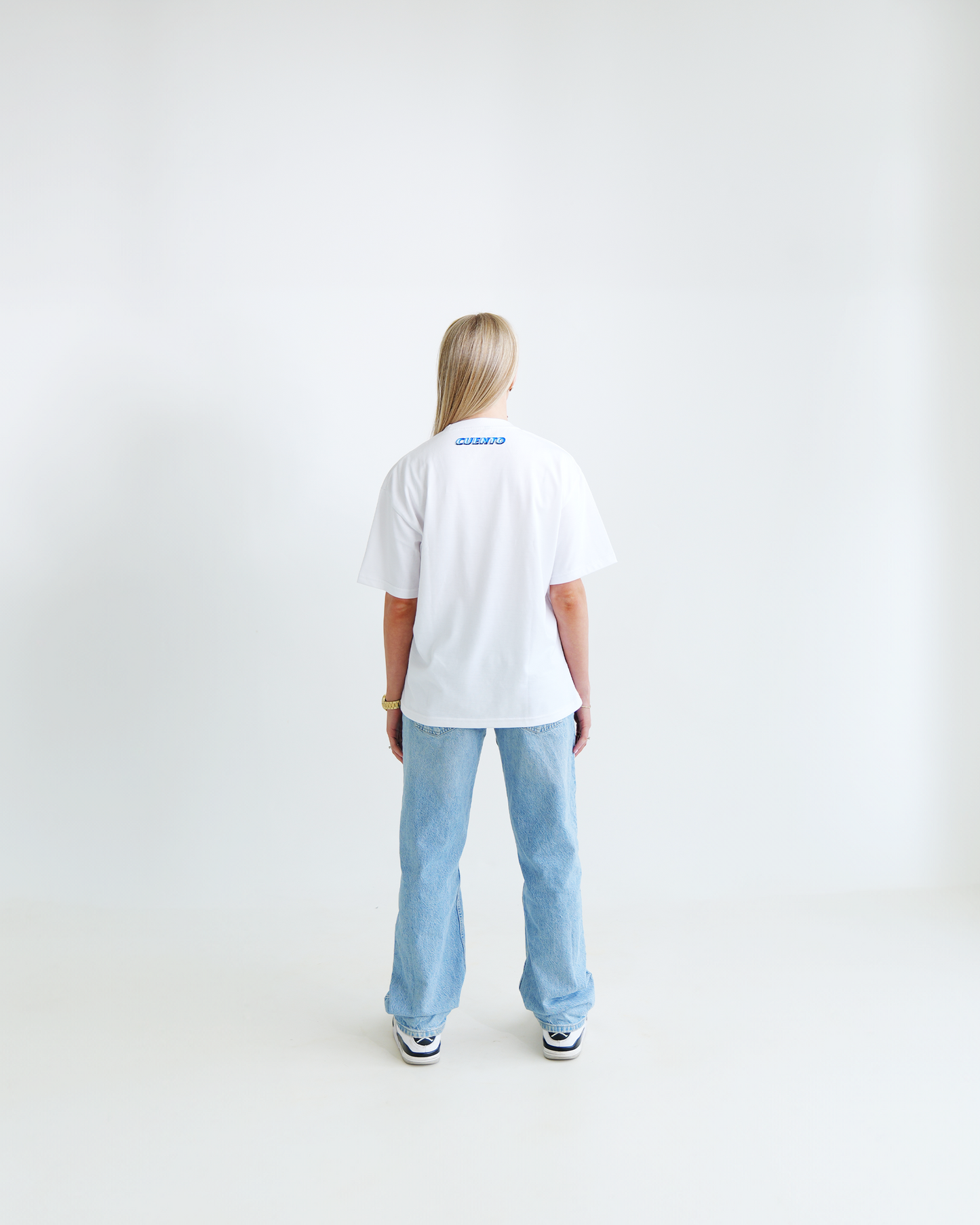 BLUE FACE T-SHIRT WHITE