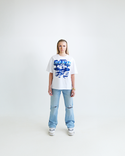 BLUE FACE T-SHIRT WHITE